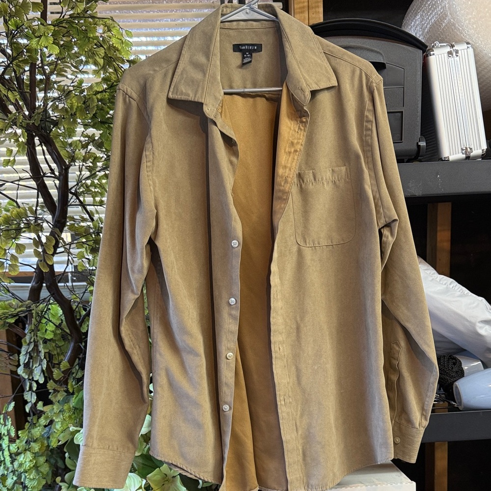 Van Heusen Brown Casual Button Down Shirt